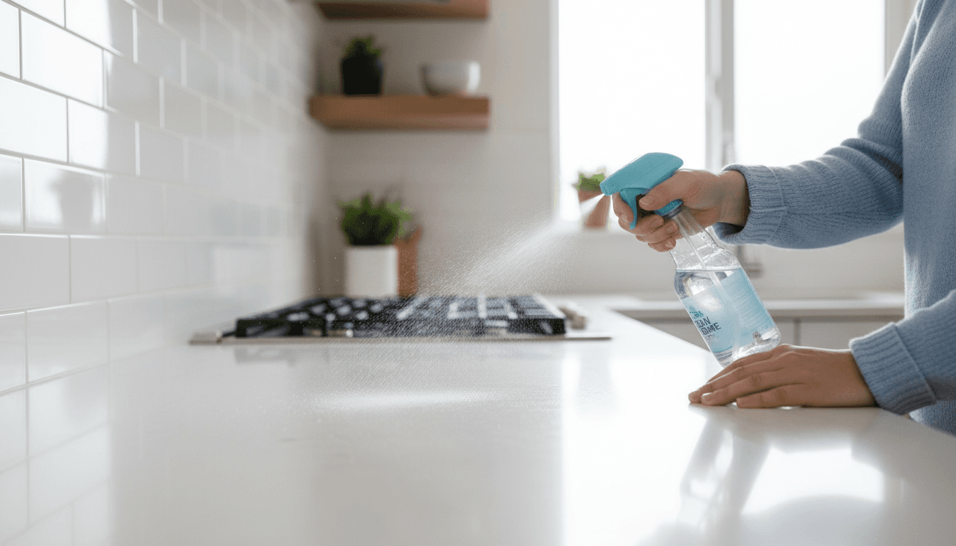 Regular maintenance cleaning in a kitchen